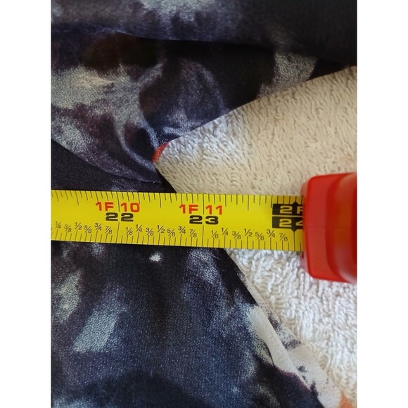 TOV Los Angeles Womens Blouse Tunic Size 40 Multicolor Animal Print Asymmetrical - Picture 14 of 16